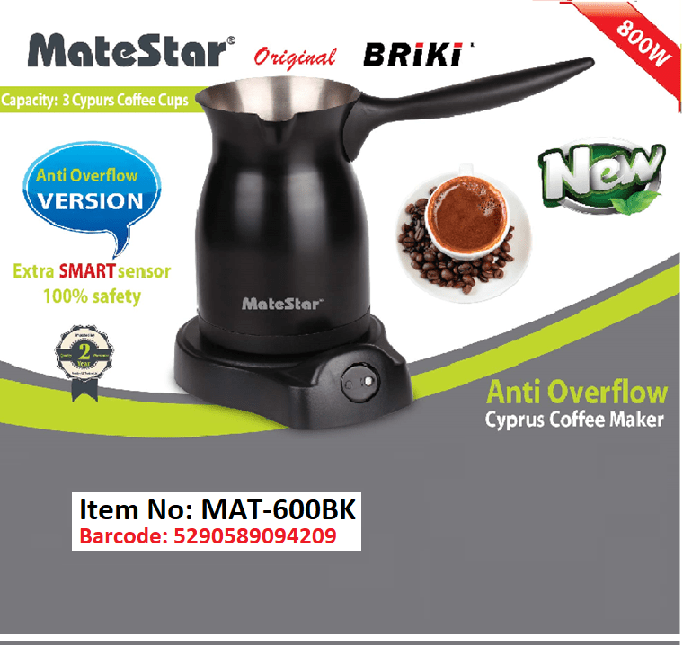 MATESTAR Electric Coffee pot MAT600BK ROMICO