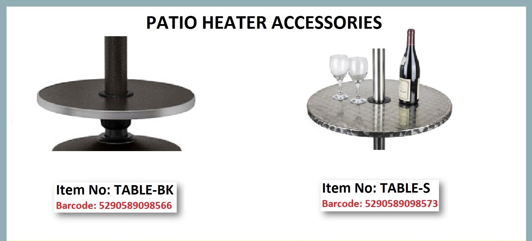 MATESTAR TABLEBK Patio Heater ROMICO