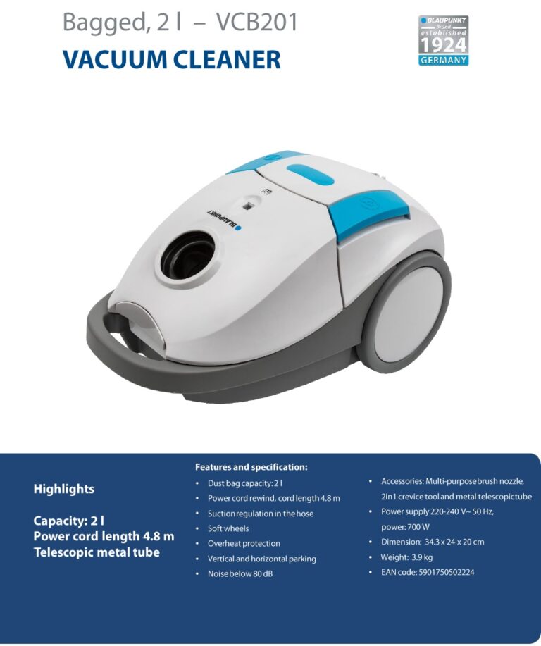 BLAUPUNKT Vacuum Cleaner VCB201 ROMICO