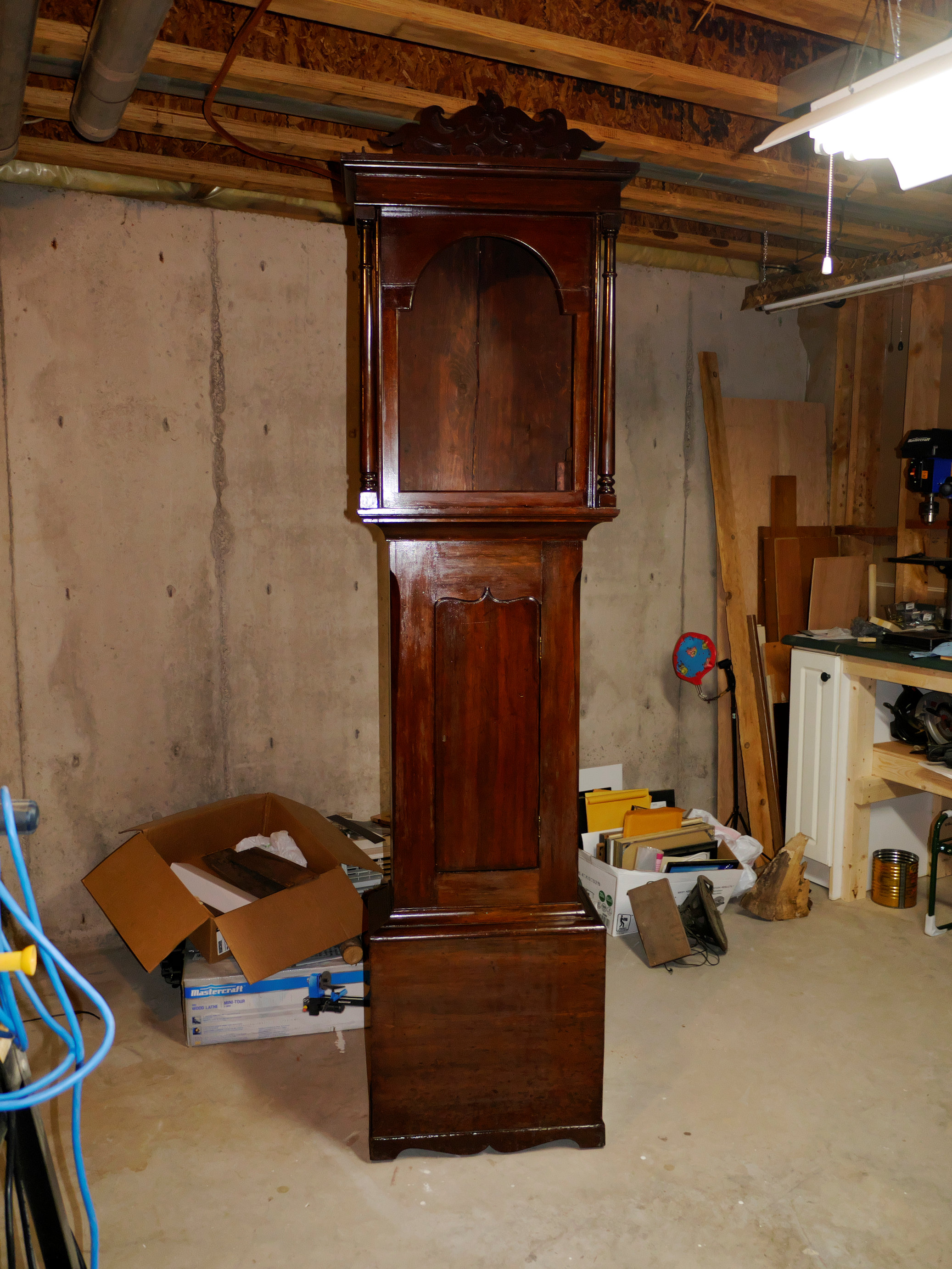 Restoring an 1850s Scottish tall clock case Part II Antique and