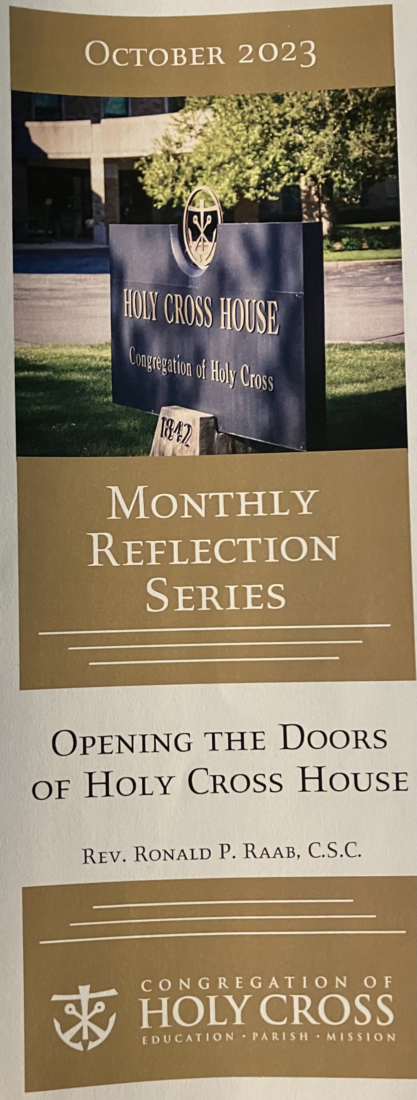 “Opening the Doors of Holy Cross House”, October 2023, Holy Cross