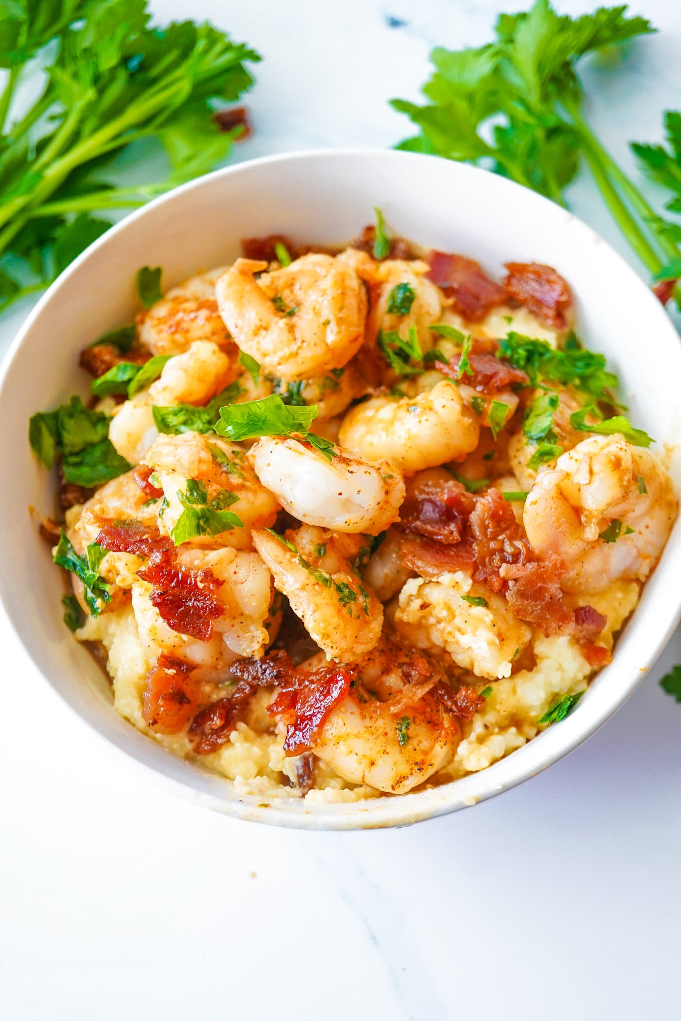 Shrimp and cheesy bacon grits Ronalyn Alston