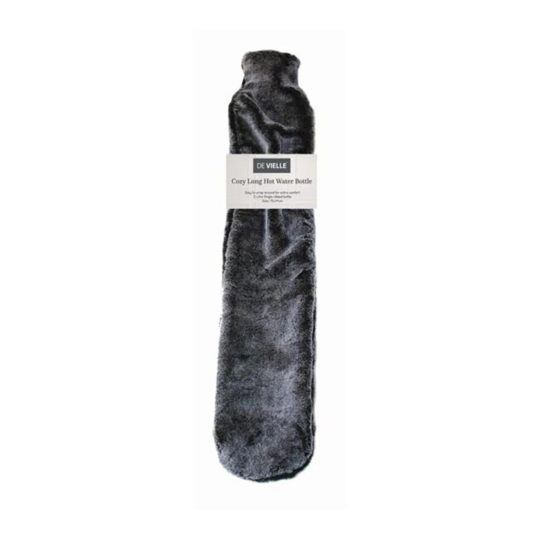 De Vielle Covered Long Hot Water Bottle Grey Ronayne Hire & Hardware