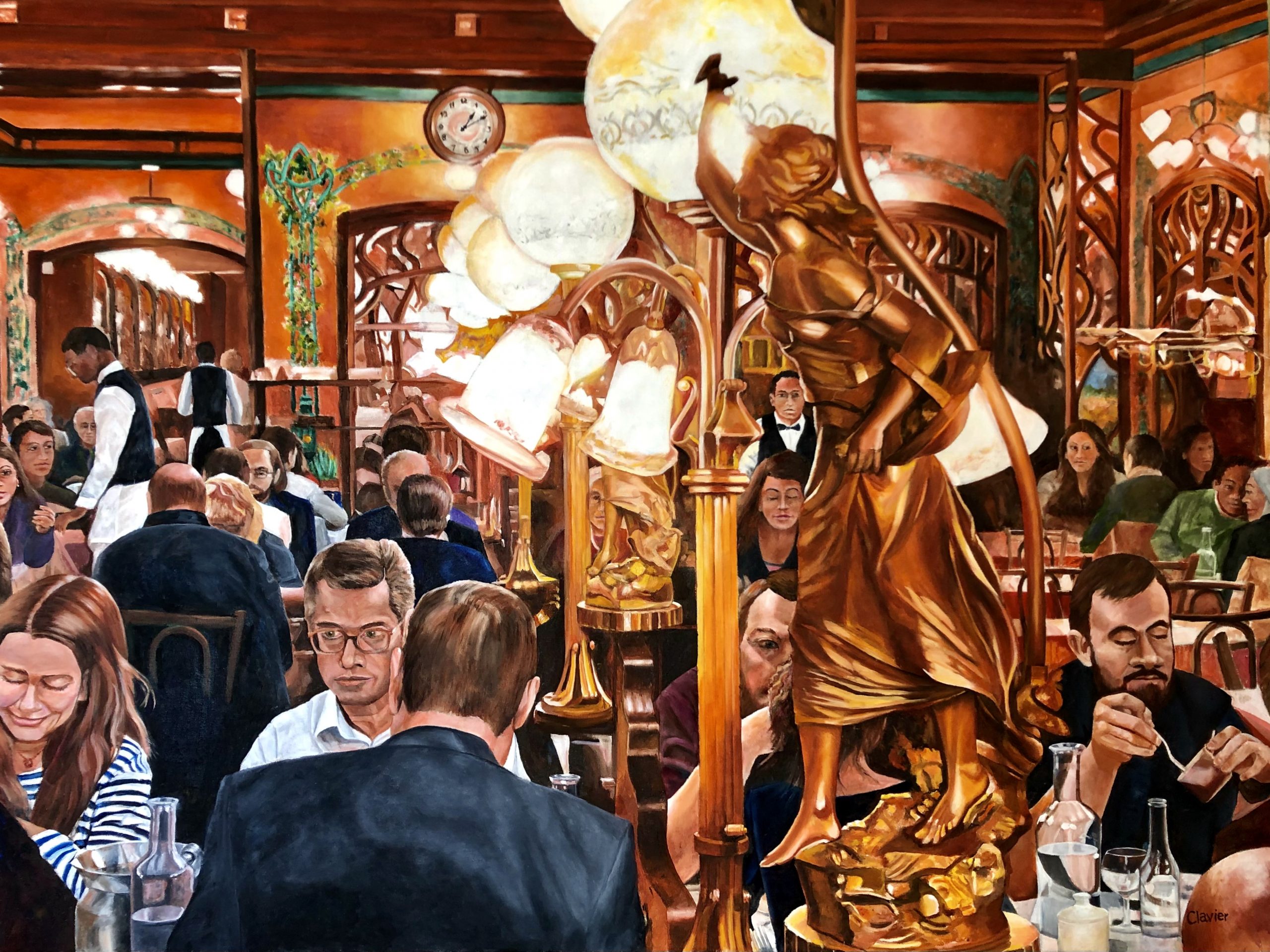 Lunchtime at Bouillon Chartier, Montparnasse Ron Clavier Studio