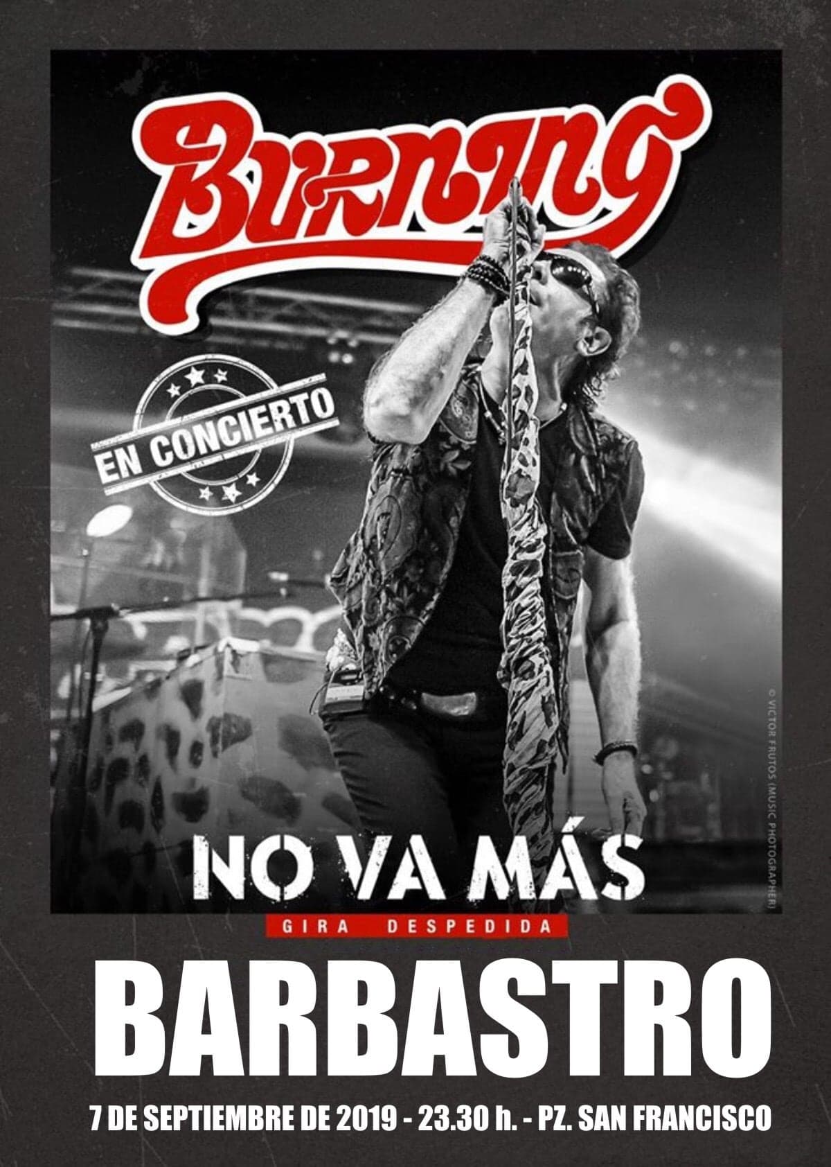 La actuación de Siniestro Total se sustituye por el concierto de