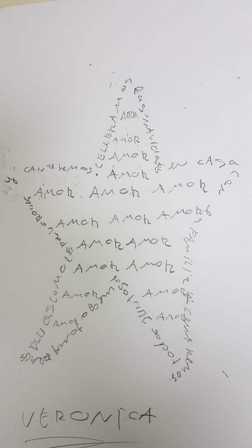 Caligramas de Navidad de los usuarios de la Asociación Down Huesca en