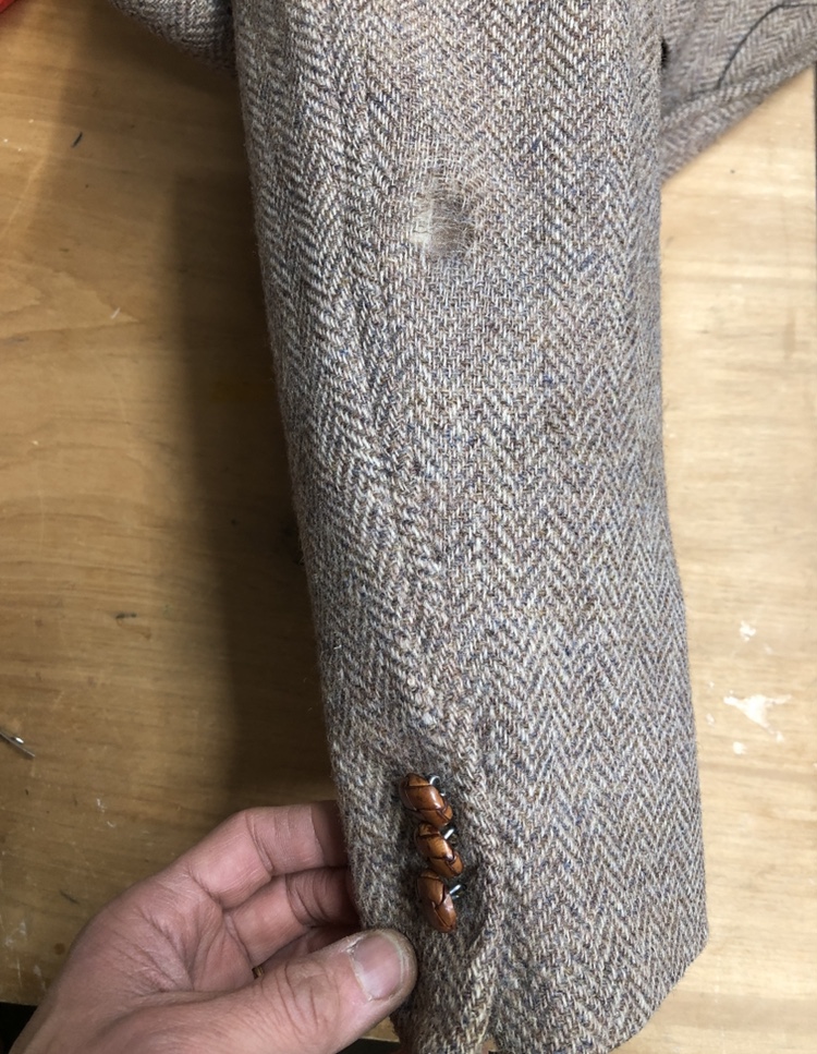 ツイードジャケット エルボーパッチリペア rongo rongo SHOP BLOG