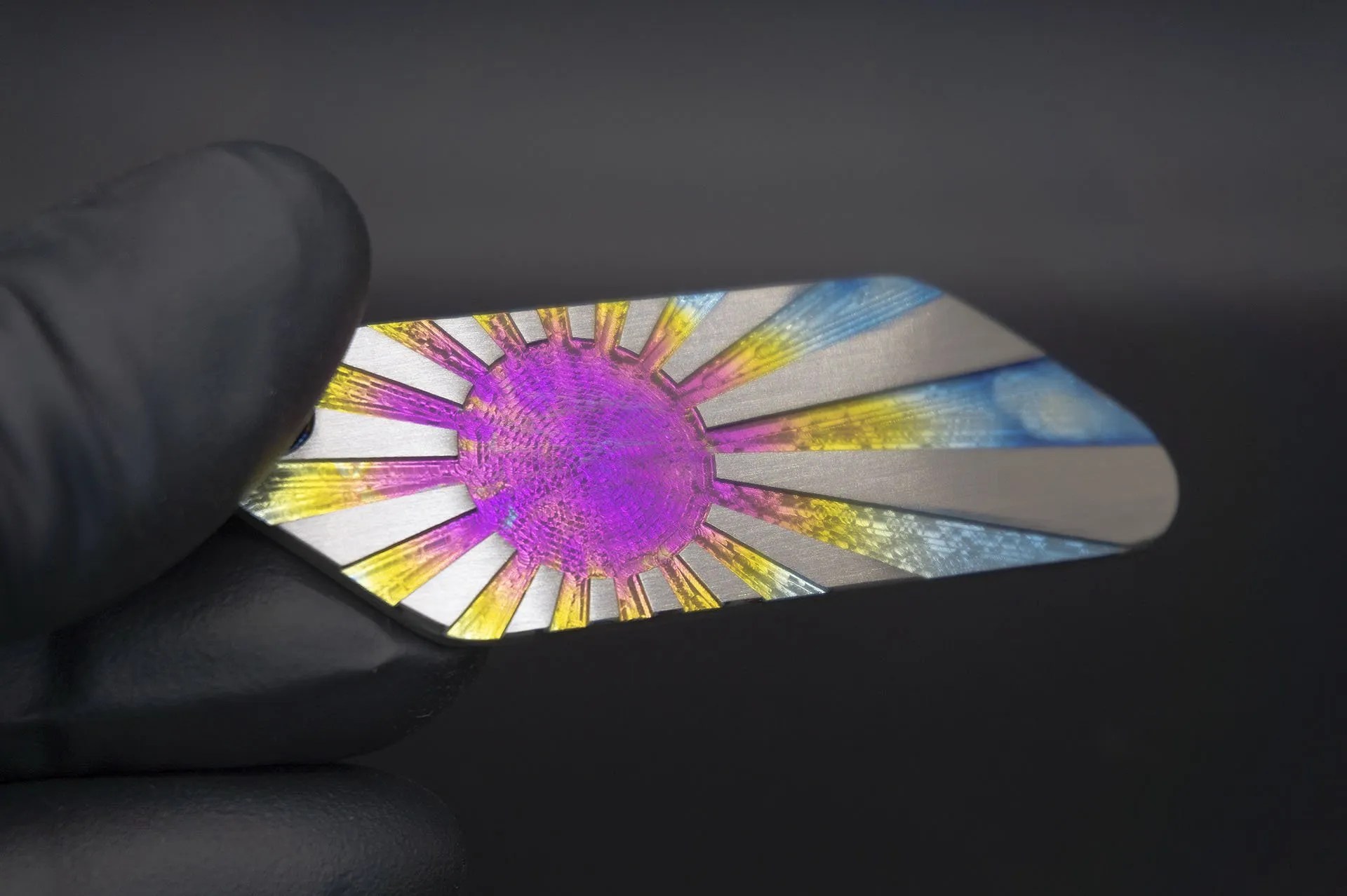 Rising Sun Titanium Keychain Ronin Imports