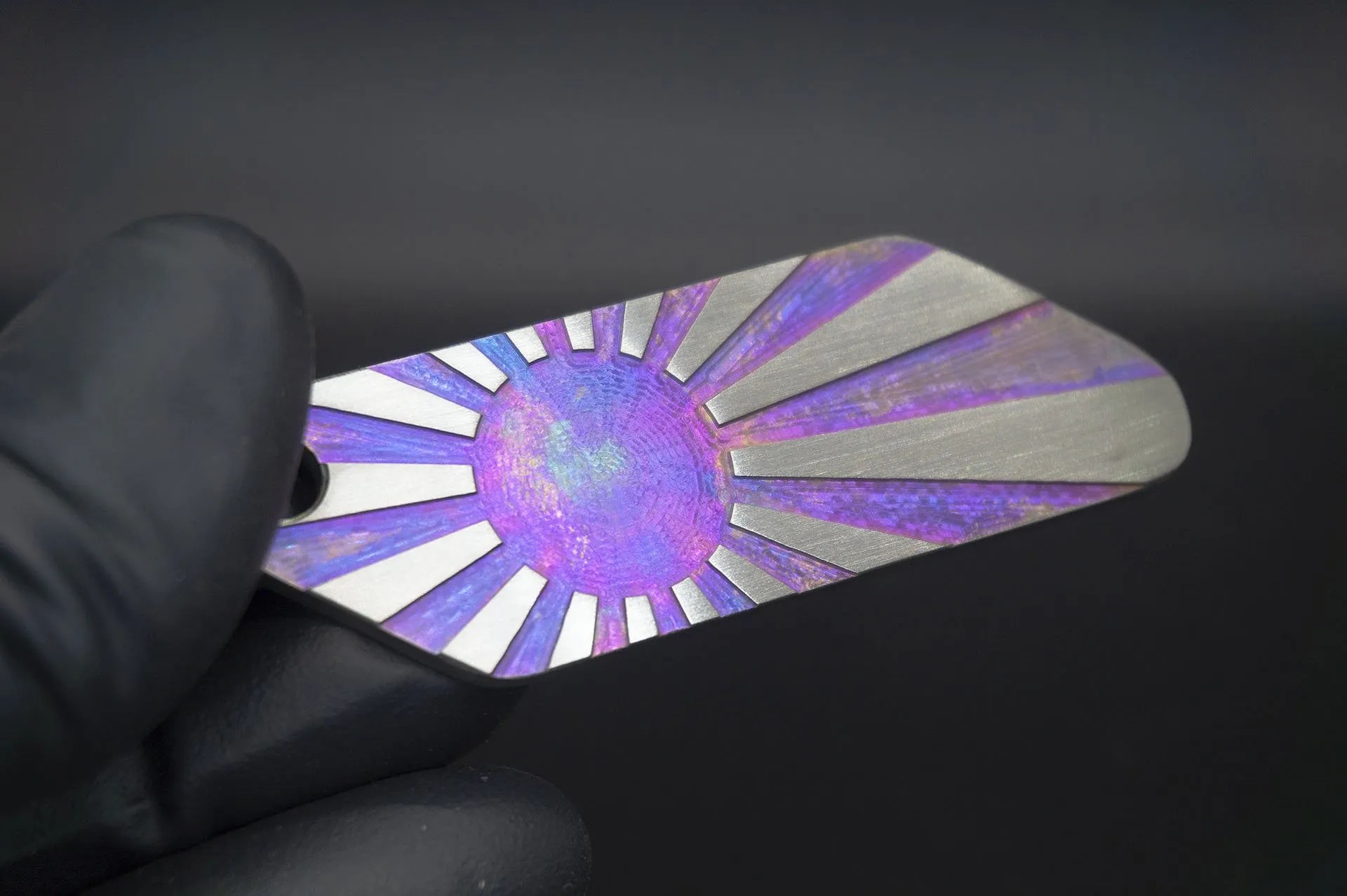 Rising Sun Titanium Keychain Ronin Imports