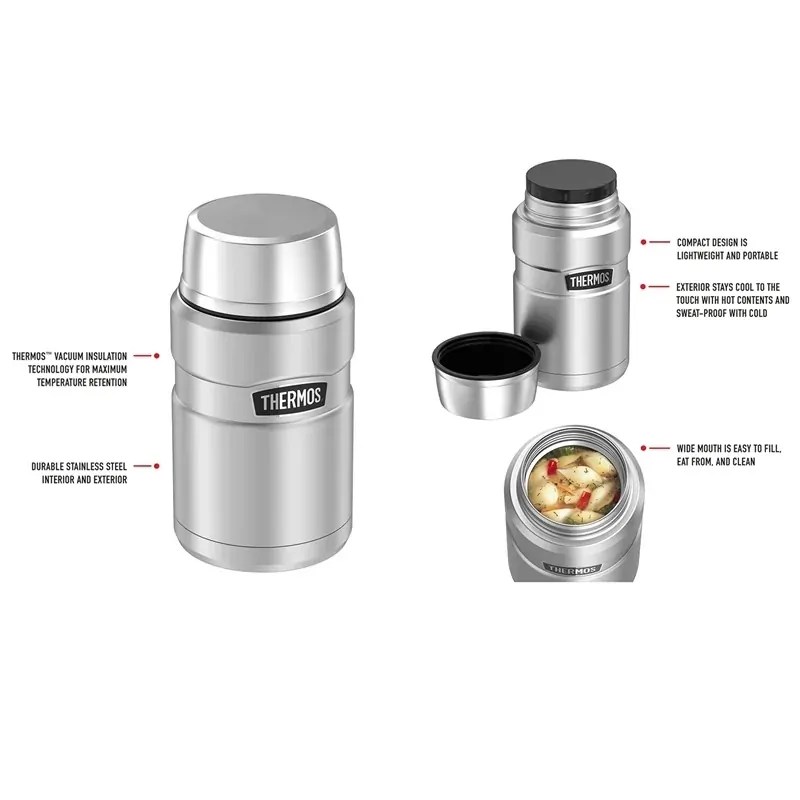 Thermos 710ml Stainless King Vacuum Insulated Food Jar Ronnie John