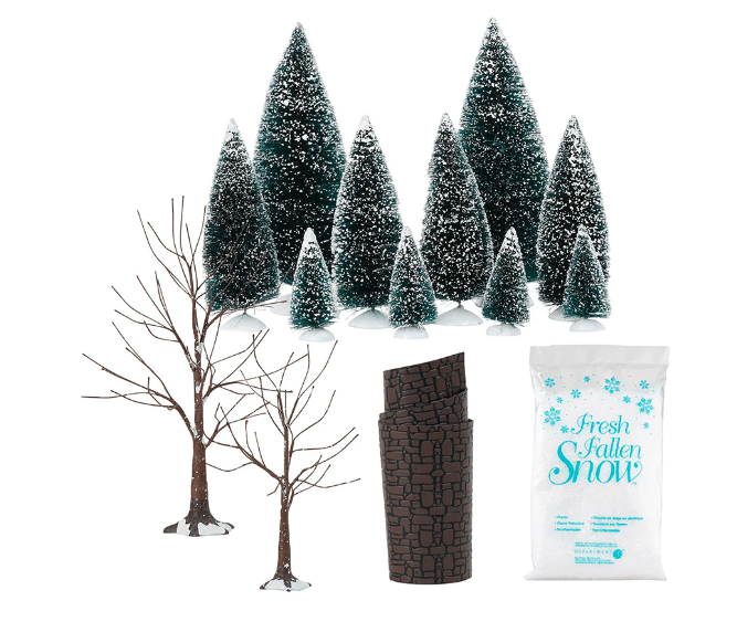 Department 56 Landscape Trees Snow Road Village Accessories Winnipeg