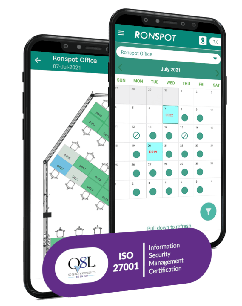 Desk Booking System Office Hoteling Software Hot Desking Mobile App