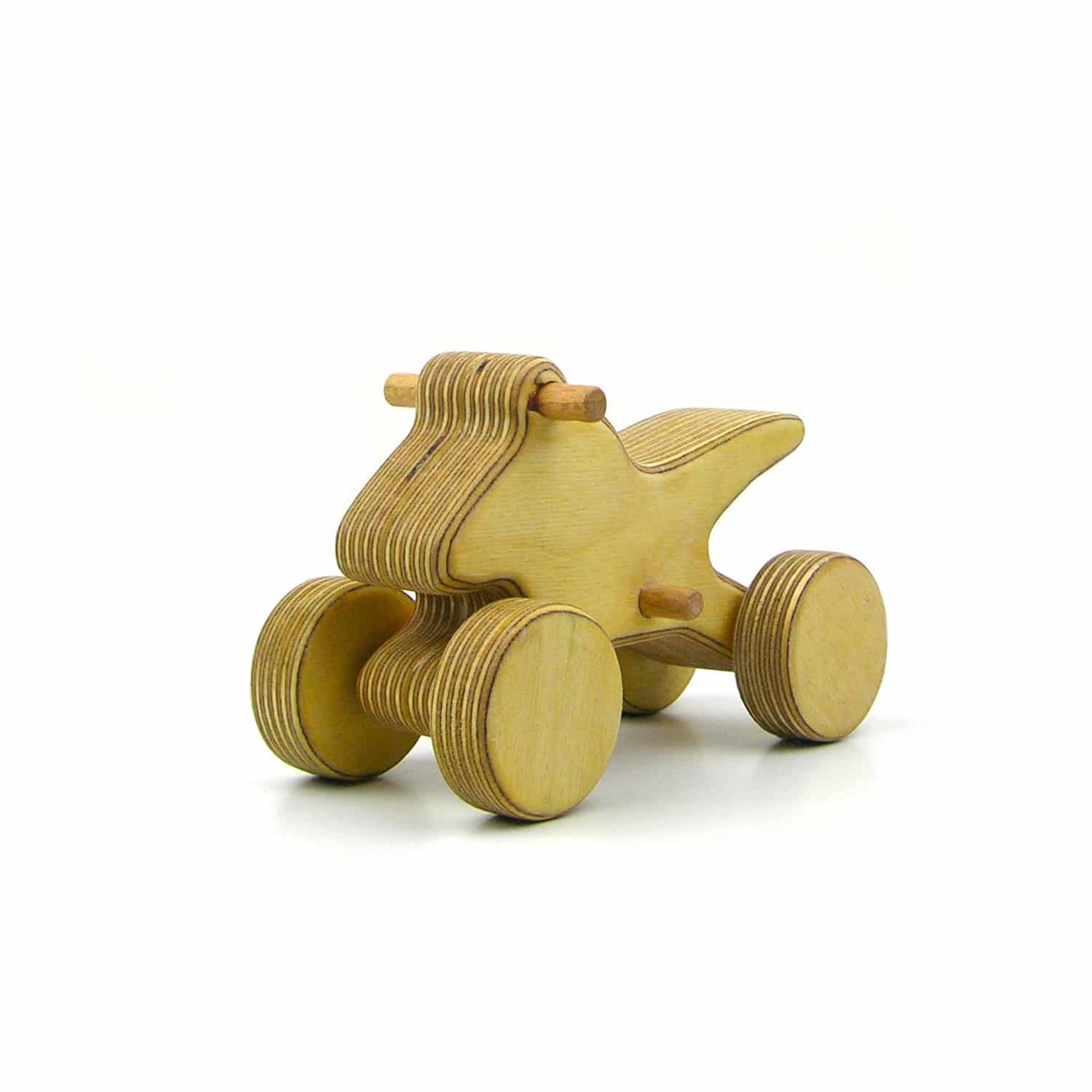 Fahrzeuge Spielzeugmotorräder und Autos aus Holz