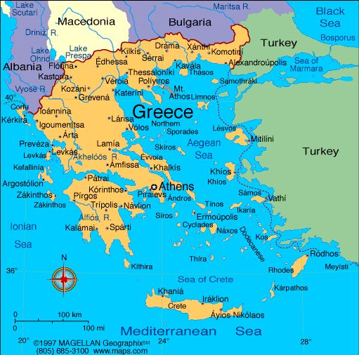 Show Me A Map Of Greece Ron Walker Web Site Travel Photos From Around the World Atlanta
