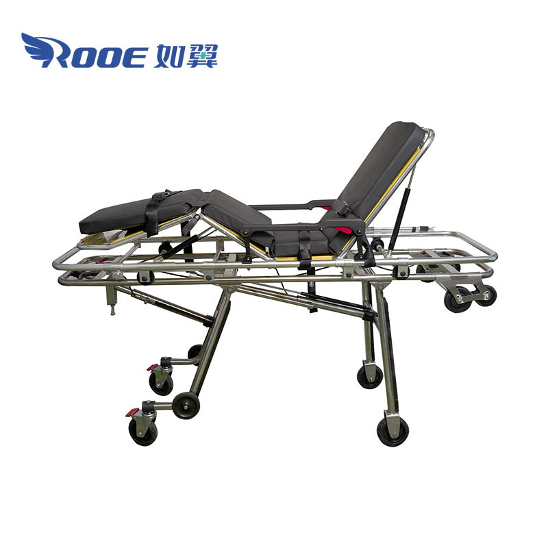 Folding Transport Stretcher Rescue Patient Stretcher Trolley from China