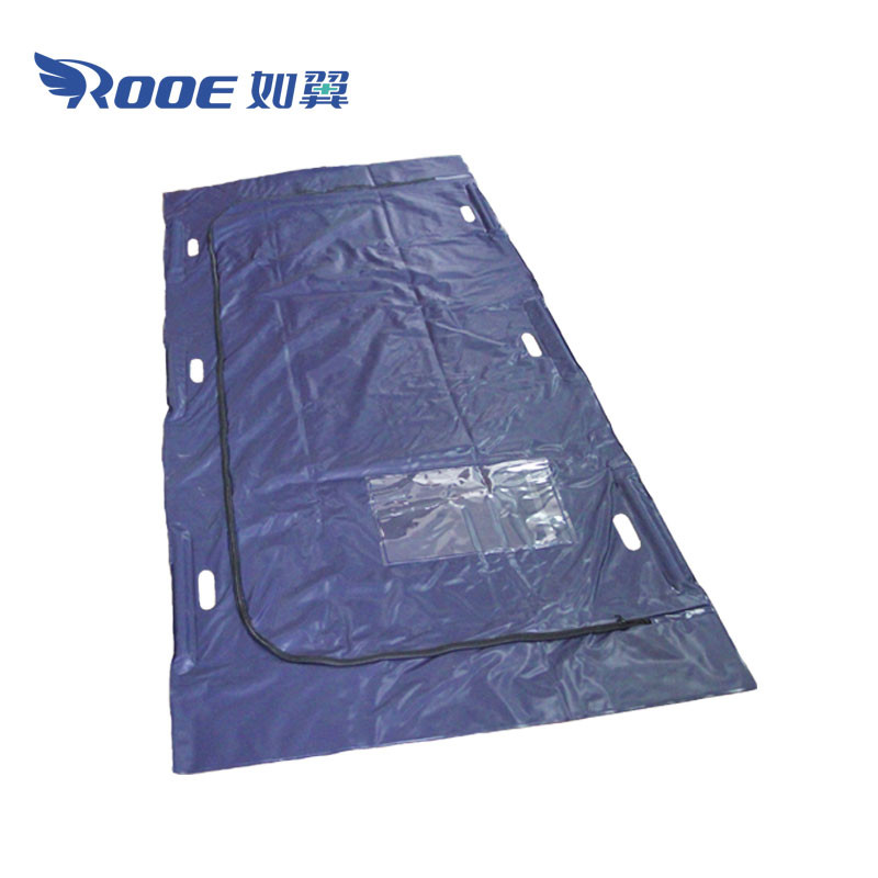 GA403A Medical Transport Heavy Duty PVC Blue Body Bag Waterproof Body