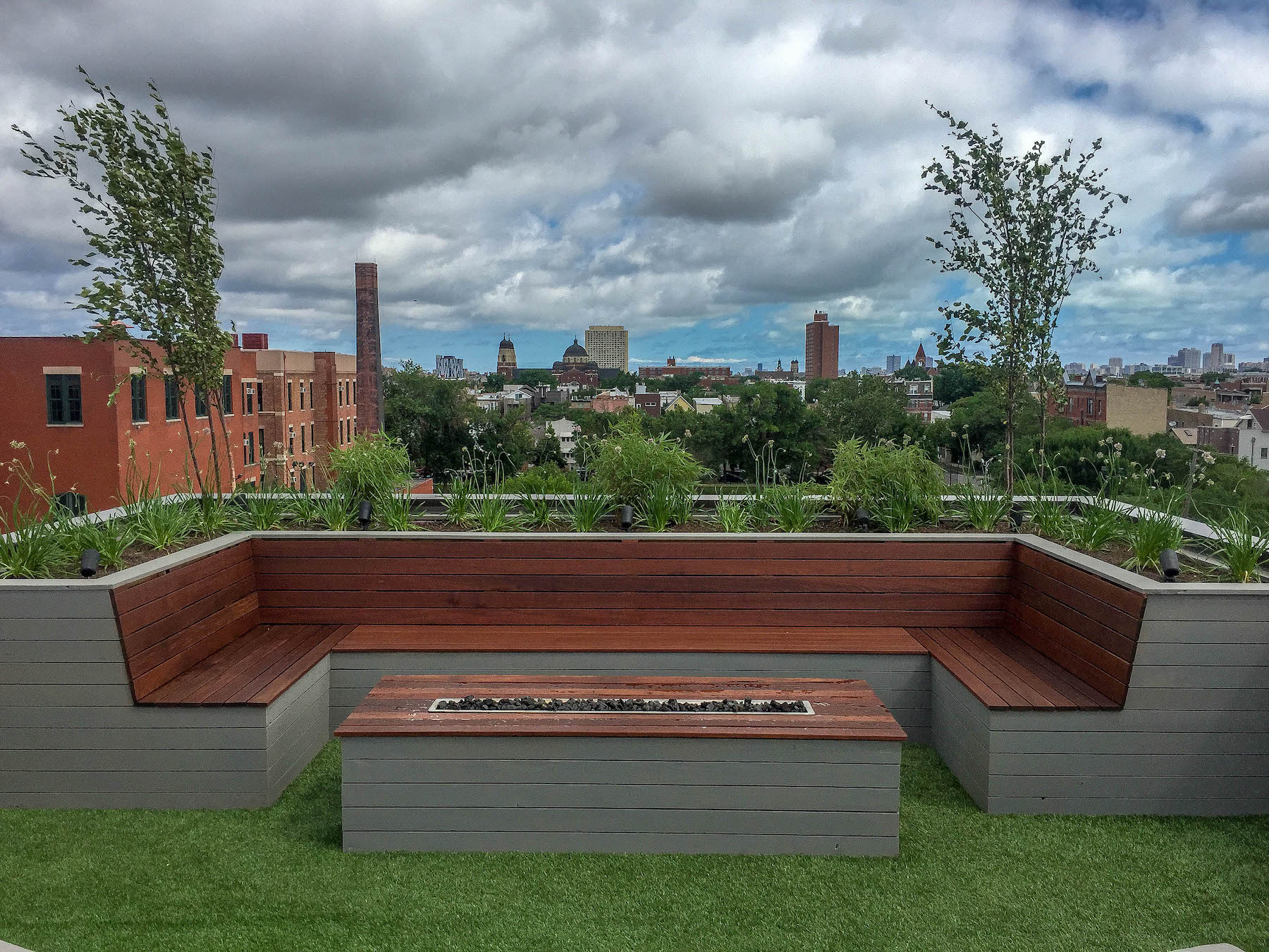 Rooftop Terrace & Outdoor Kitchen Denver Landscape Design Build