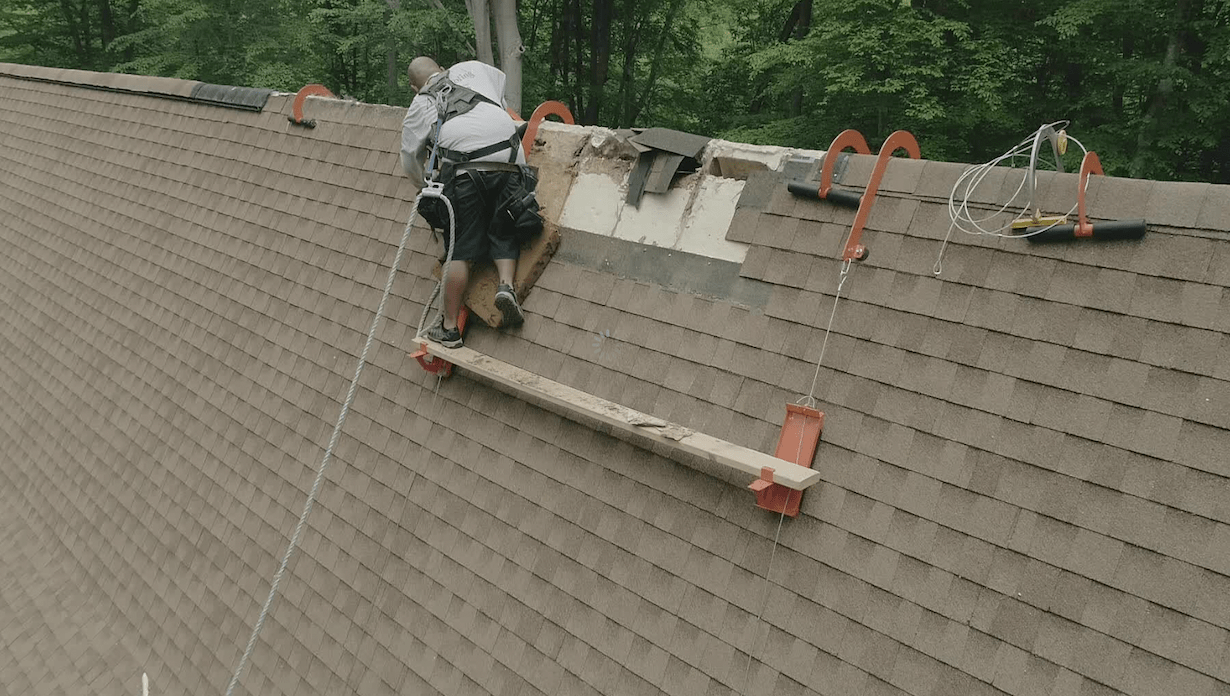 Cable Suspension Roof Scaffolding System Roofing