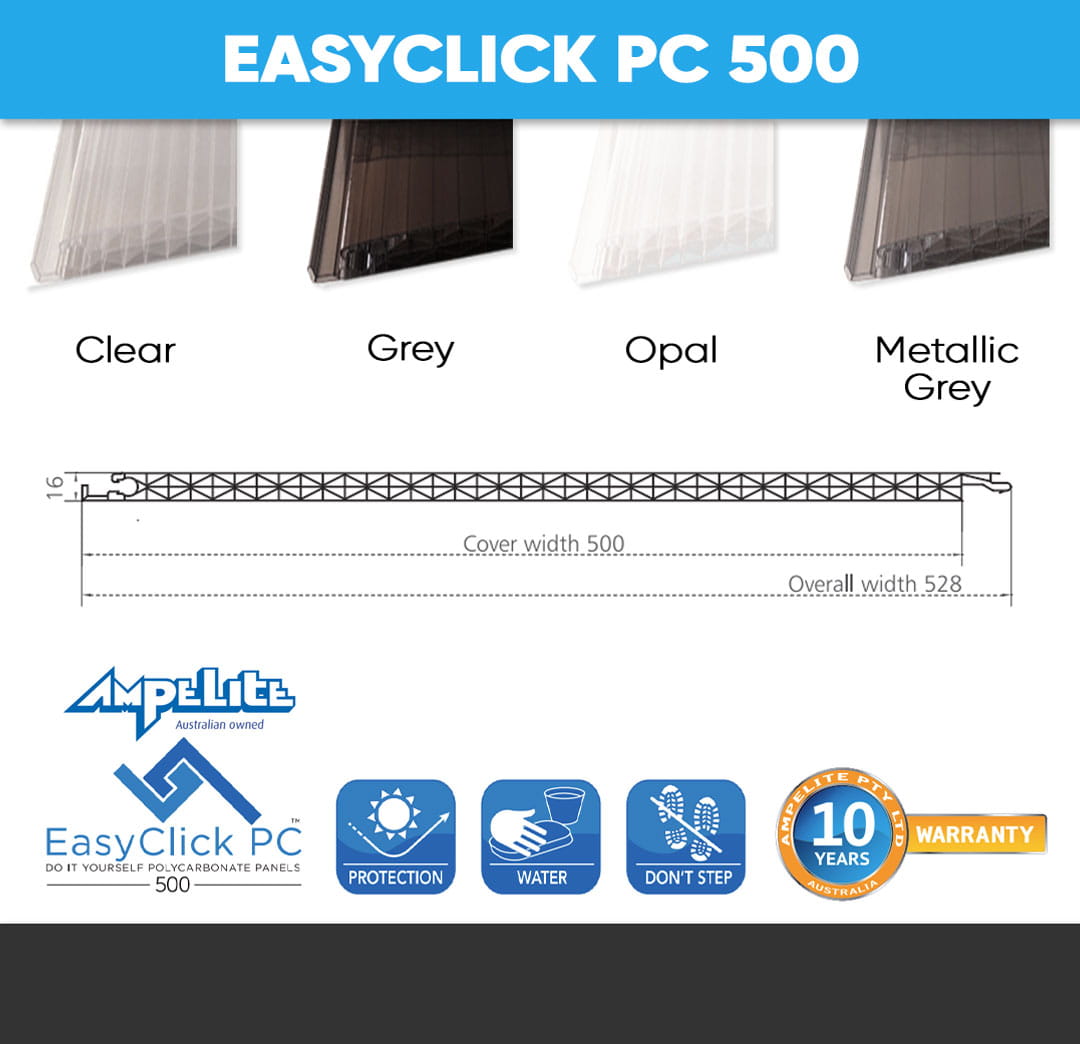EasyClick PC Polycarbonate Roofing Roofing Options Centre