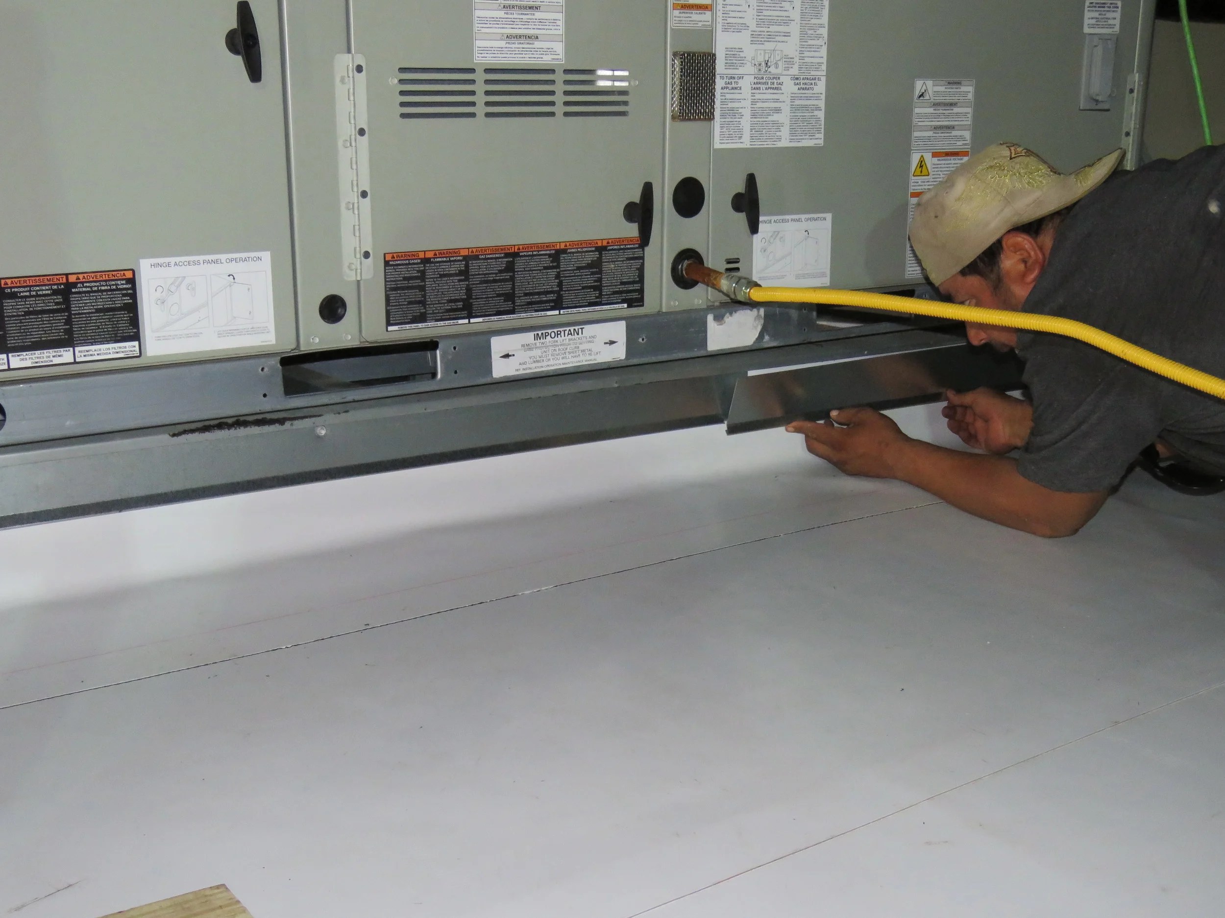 Pictures Installing a FullyAdhered PVC Roof Roof Help