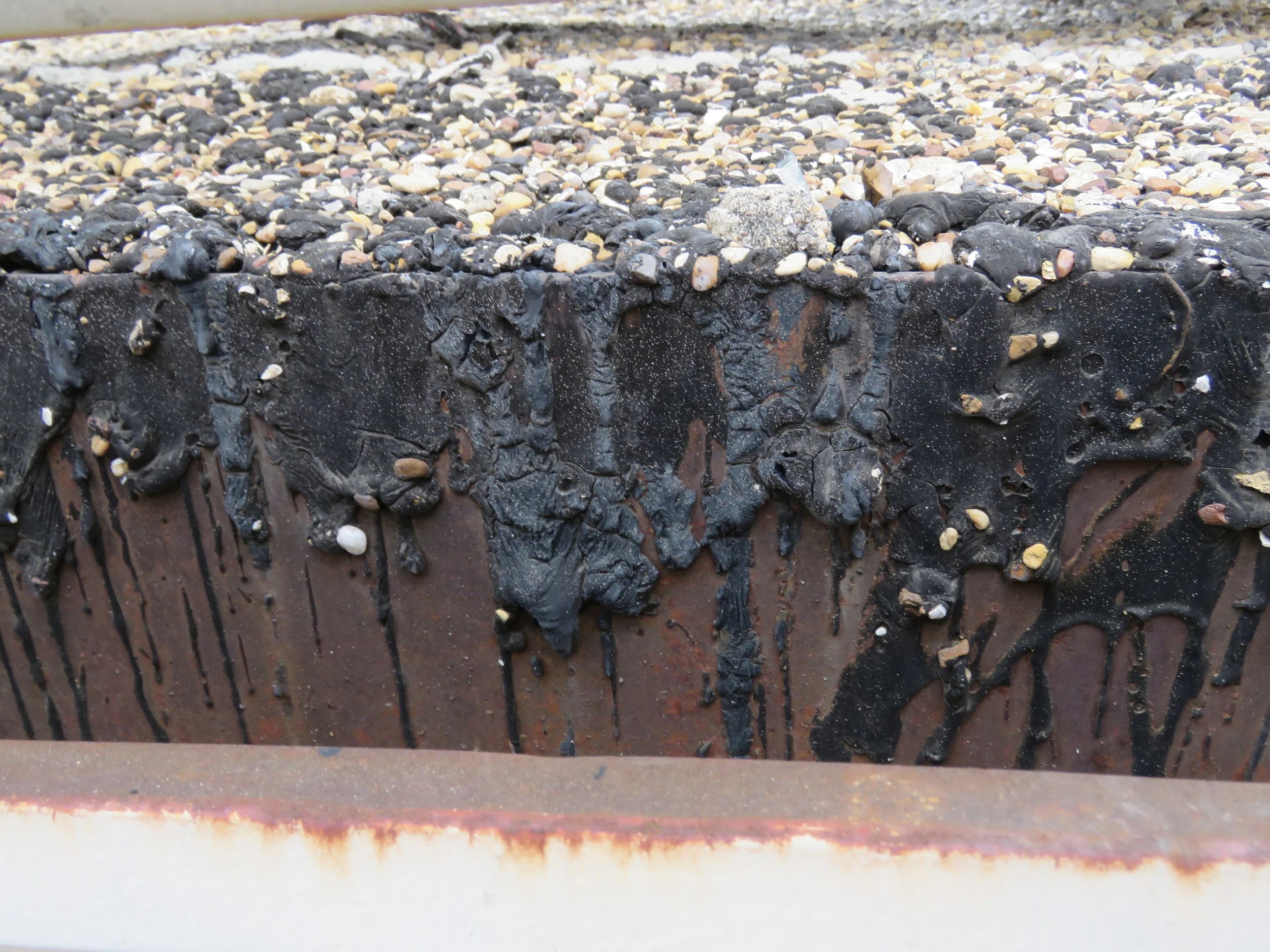 Pictures Telltale Signs of a Coal Tar Pitch Roof Roof Help