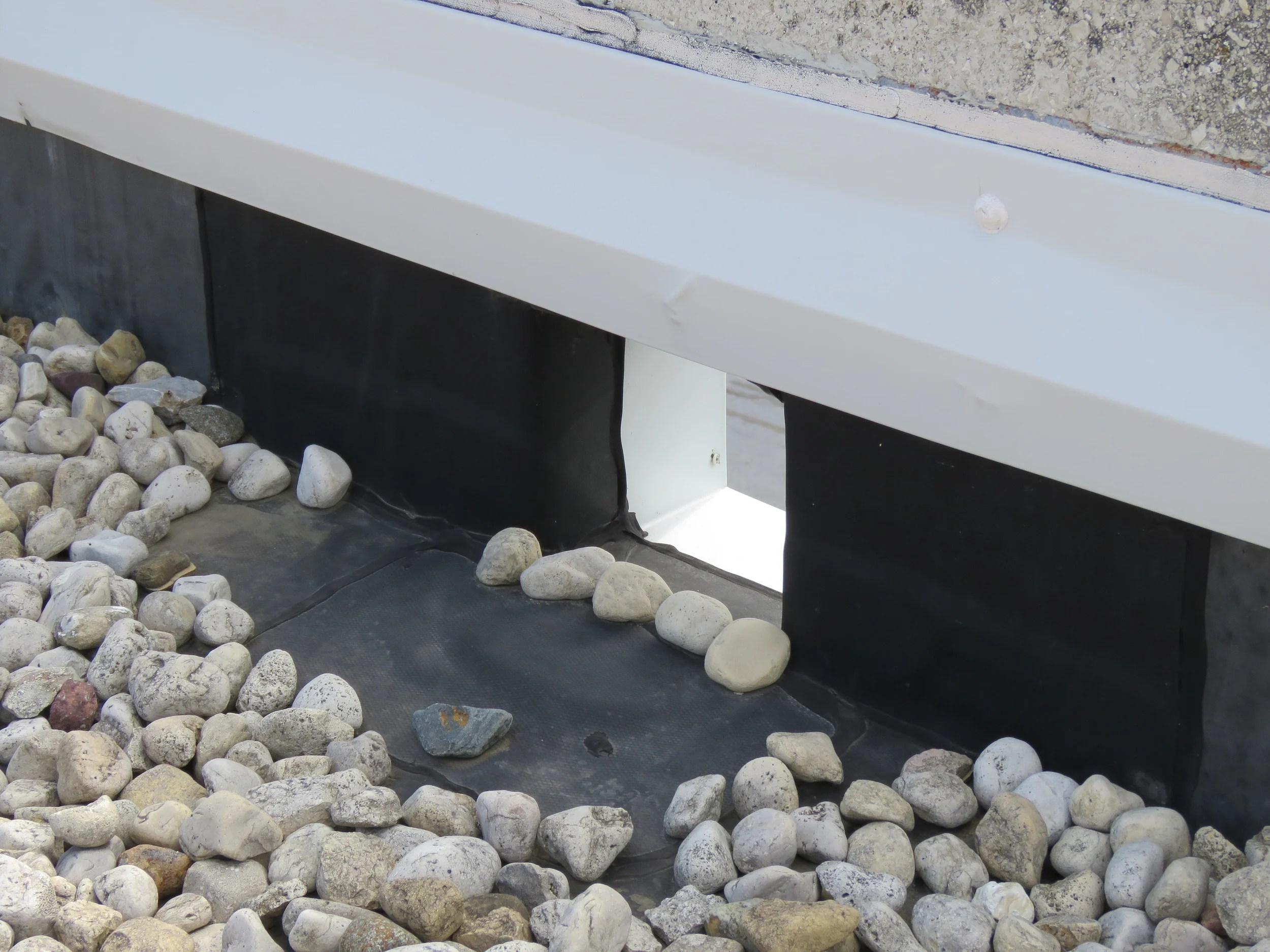 Pictures Commercial Roof Scuppers as Installed on Roofs