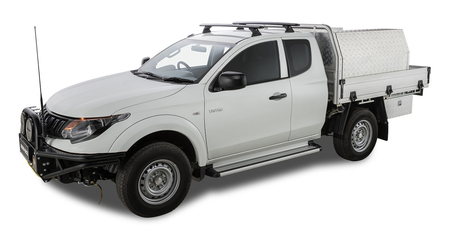 Mitsubishi Triton MQ/MR 2dr Extra Cab 2015 to Jan2024 RhinoRack Black