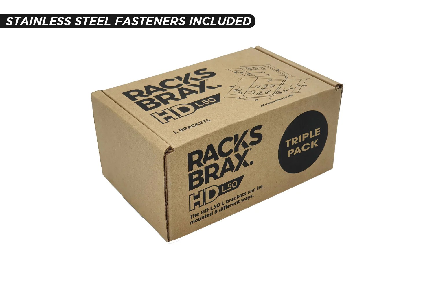 RacksBrax HD L50 L Brackets 8301 to Roof Rack Shack!