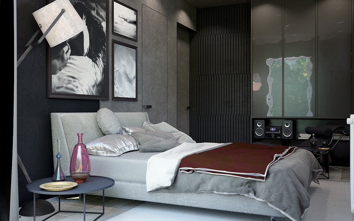 Dark Color Bedroom Decorating Ideas Shows A Luxury and Masculine