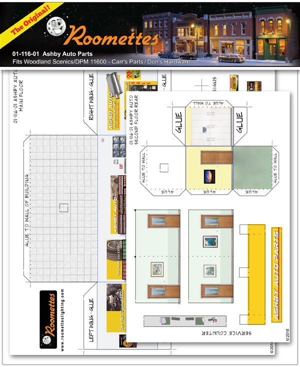 Ashby Auto Parts Roomettes Lighting