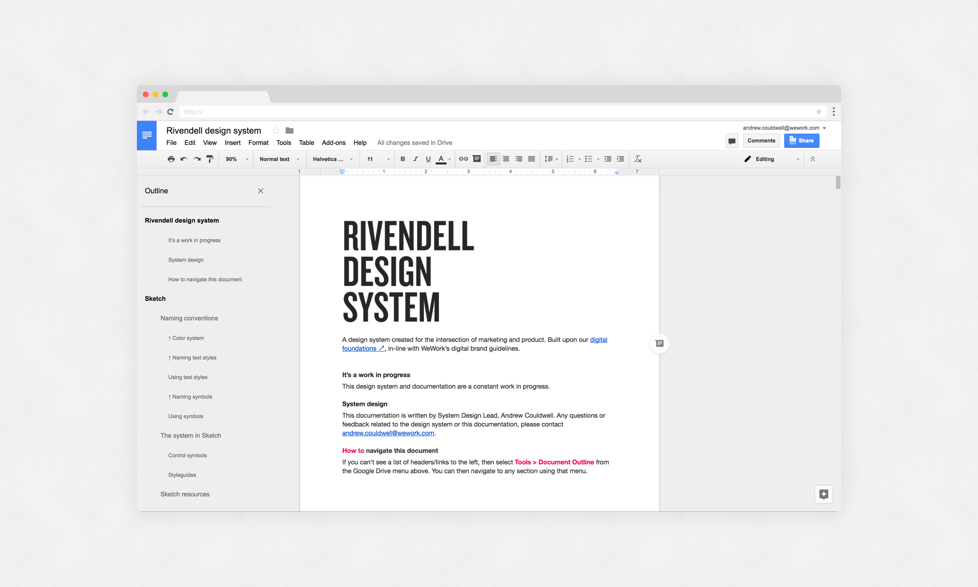 Rivendell design system — by Andrew Couldwell