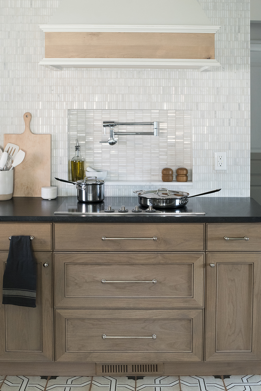 All Clad Cookware in Kitchen on Induction Cooktop Room For Tuesday