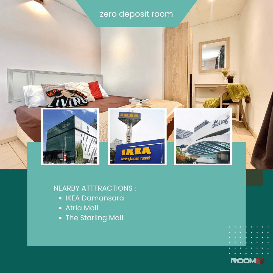 ⚡⚡Flash Sale ⚡⚡ Room Rent With NO DEPOSIT 🙋🏻‍♀️ Near IKEA Damansara