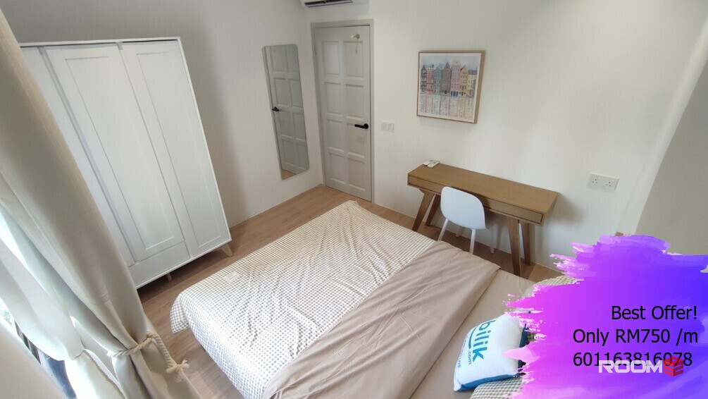 FULLY FURNISHED Middle Room at M Vertica, Cheras RoomSOS