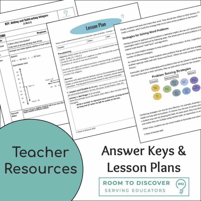 Adding and Subtracting Integers Activities Digital Word