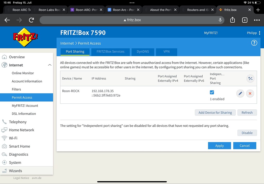 Germany + Fritzbox Port forwarding issue [Solved Request