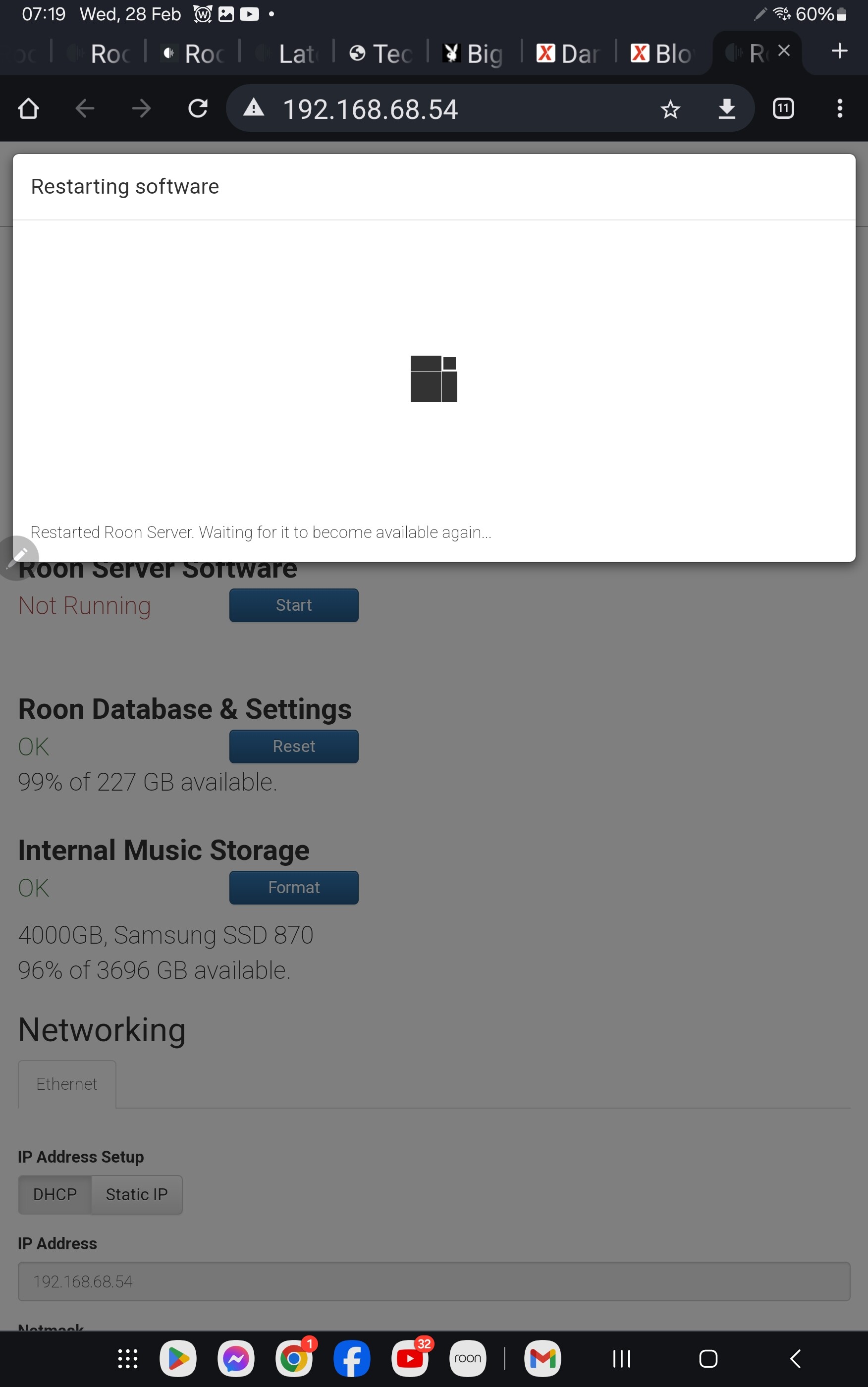 Roon Server Unresponsive (refXEBTDG) Support Roon Labs Community