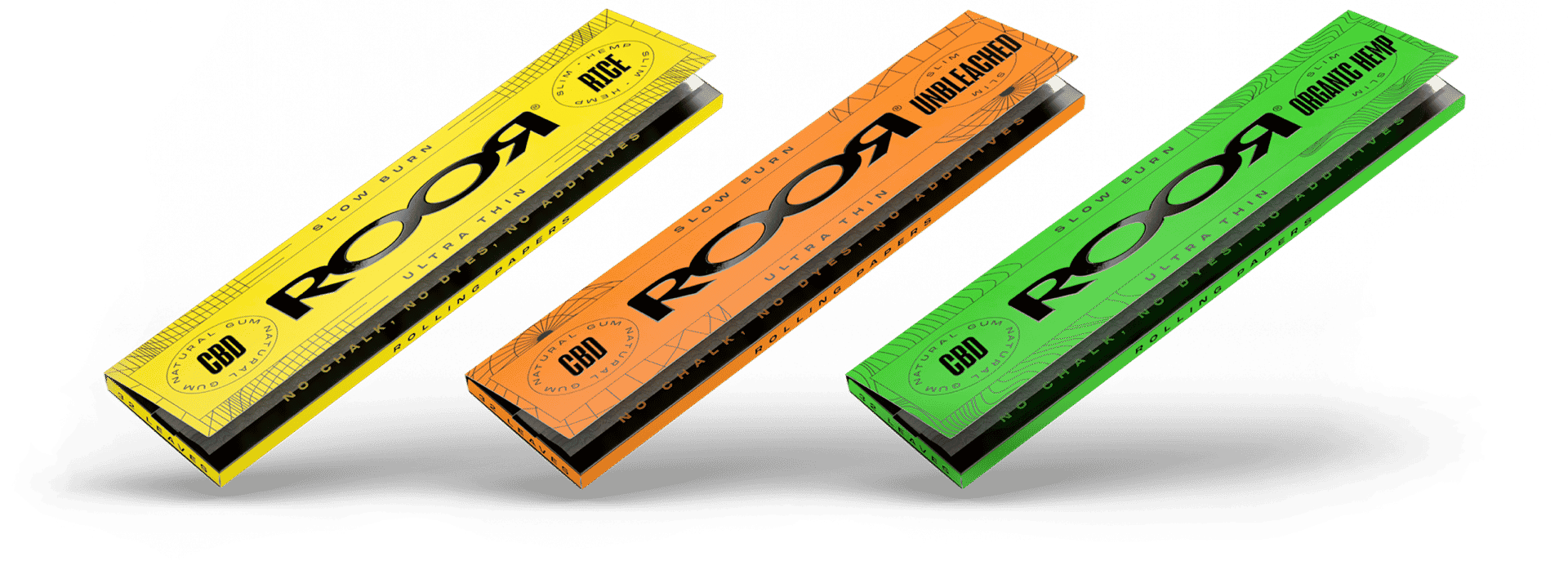 Rolling papers with CBDinfused gum ROOR MAGAZINE