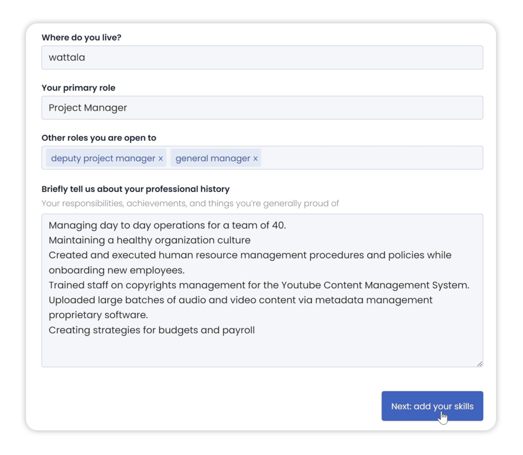 Creating your Candidate Profile on Rooster Rooster