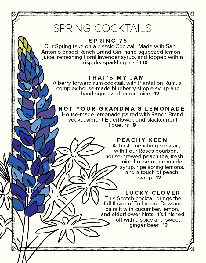 Breakfast Menu Root Cellar Cafe New Braunfels, Texas