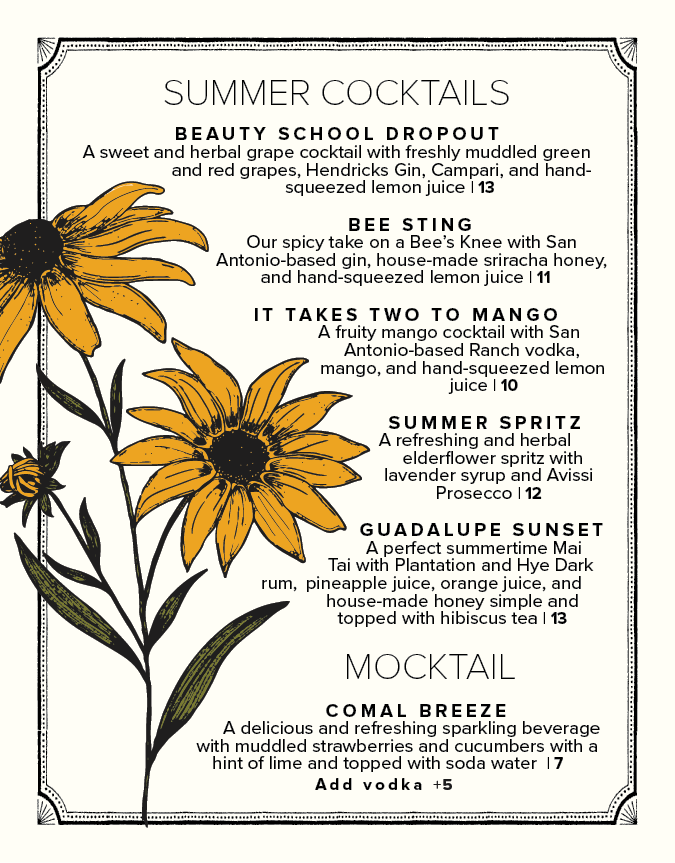 Breakfast Menu Root Cellar Cafe New Braunfels, Texas