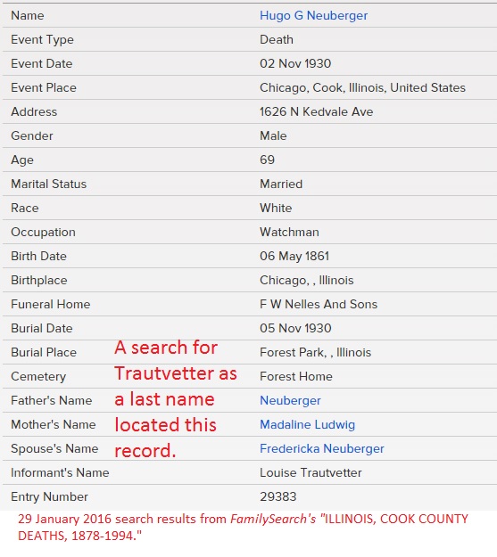 Cook County IL Death (18781994) Index More than Decedent Rootdig