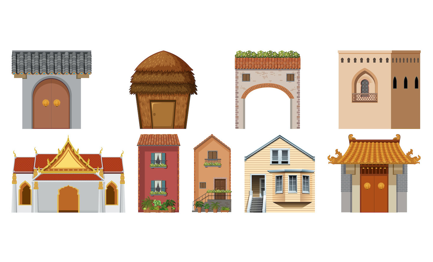 Why are Buildings designed differently around the world? Rooted