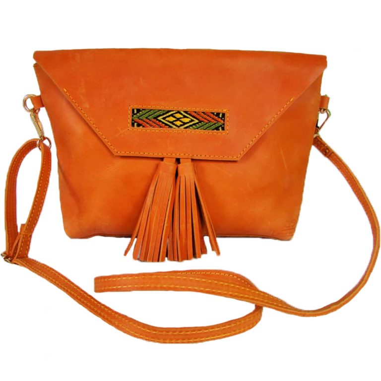 Light brown leather cross body Leather bags in Ethiopia Ethiopian leather bags collections