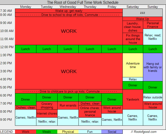 the-early-retiree-s-weekly-schedule-root-of-good