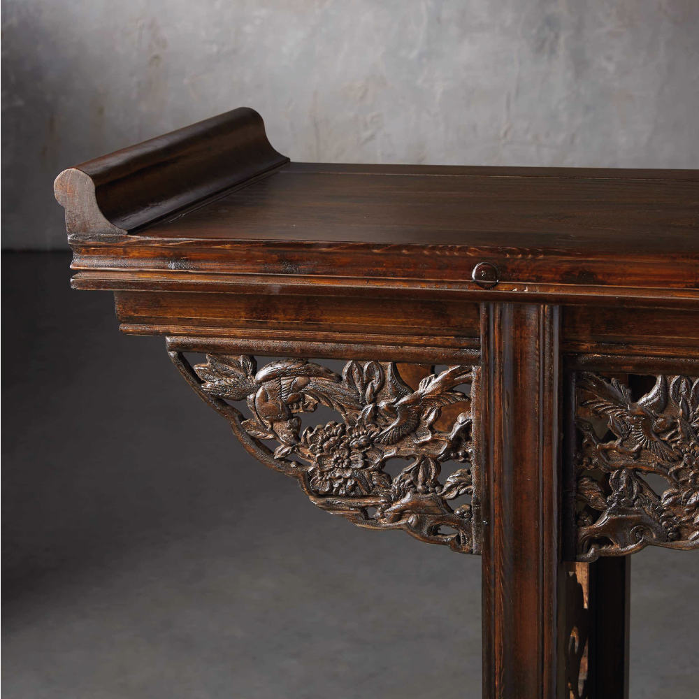 Zing Console Table Roots Burg Natural wood furniture