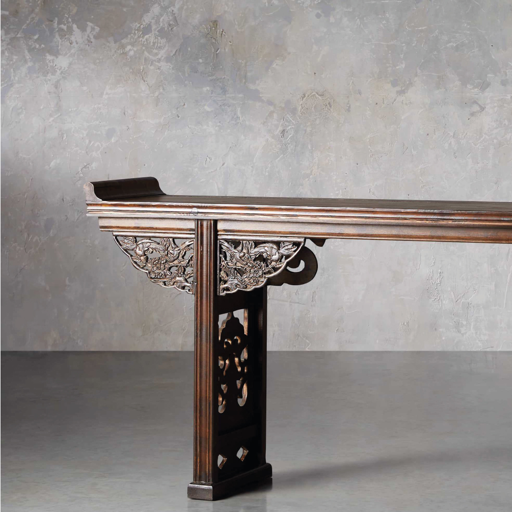 Zing Console Table Roots Burg Natural wood furniture