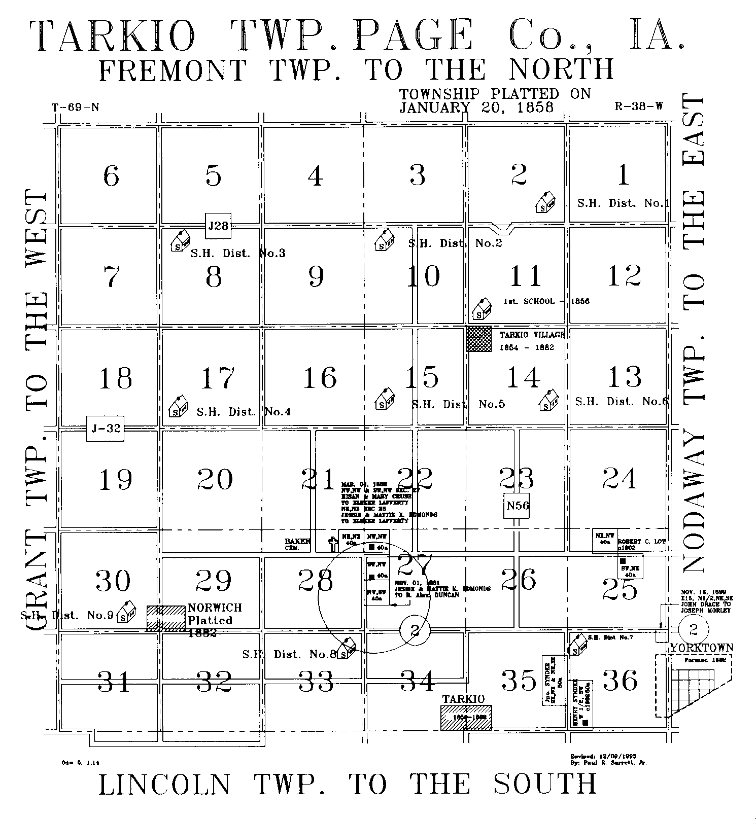 CONTENTS for Page Co., Cemeteries