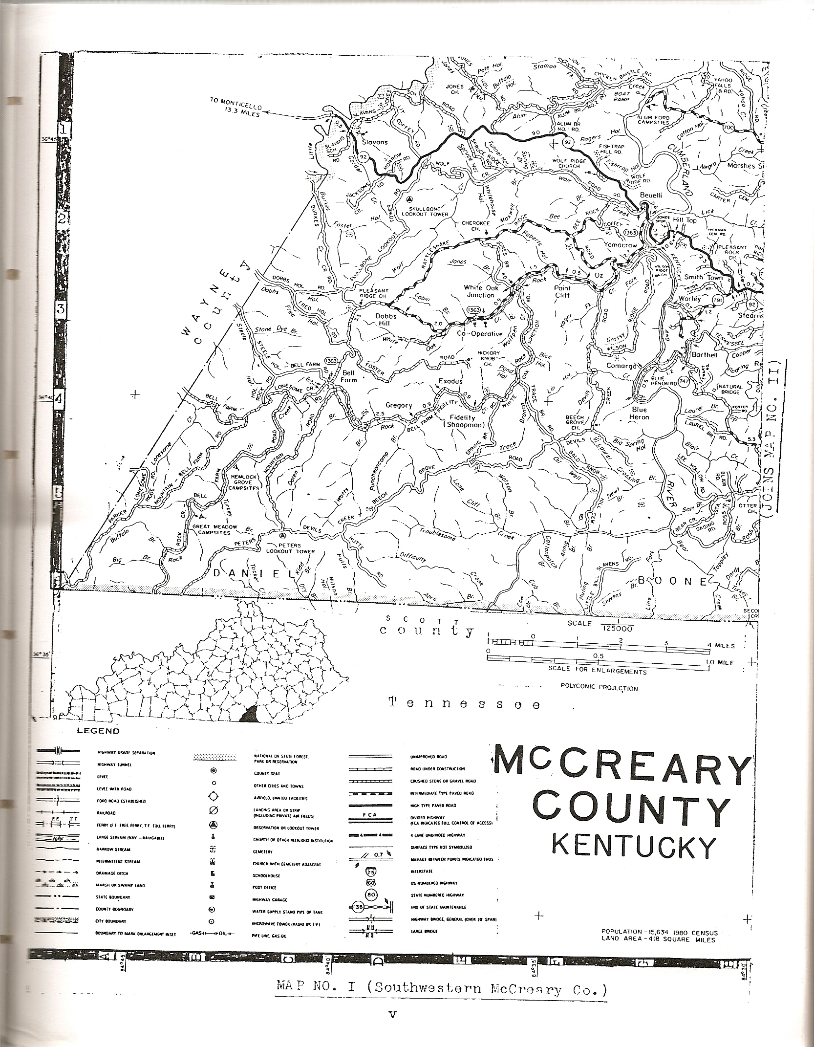 McCreary County, Kentucky Cemeteries