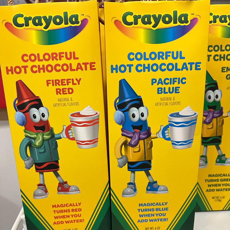 A Taste of Color Crayola's Colorful Hot Chocolate with changing